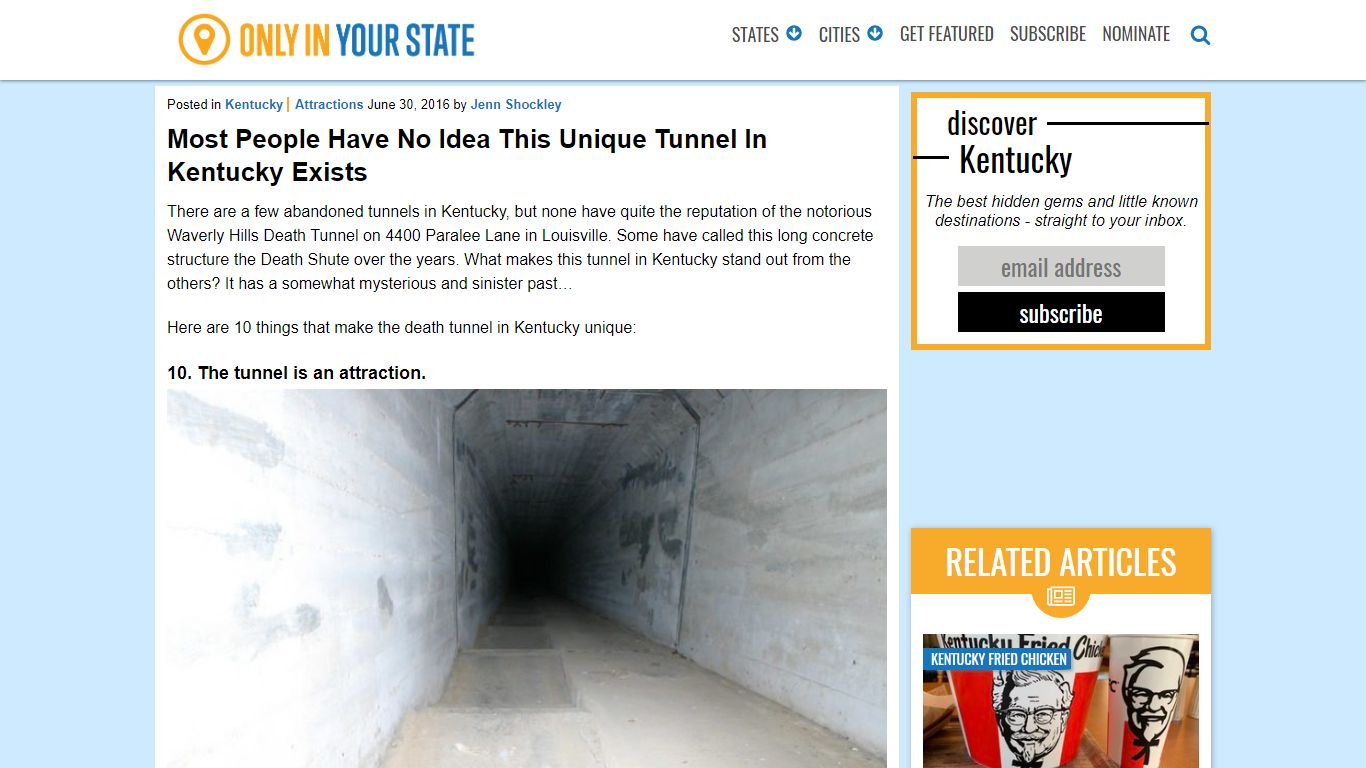 10 Reasons This Creepy Death Tunnel In Kentucky Is Unique